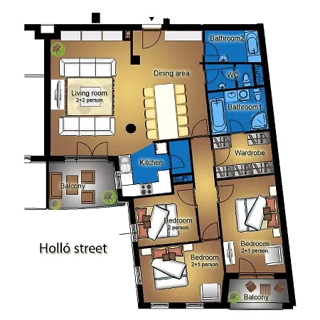 Appartement Gde Hollo Boedapest